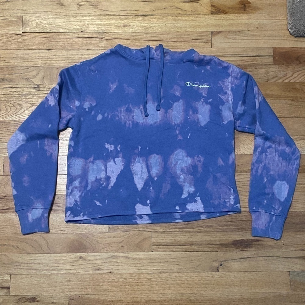 Champion Purple Acid Wash Hoodie
